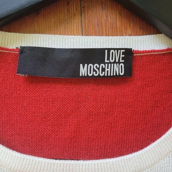 Love Moschino Wool-Blend Moto Sweater, sz XS - Picture 5 of 11